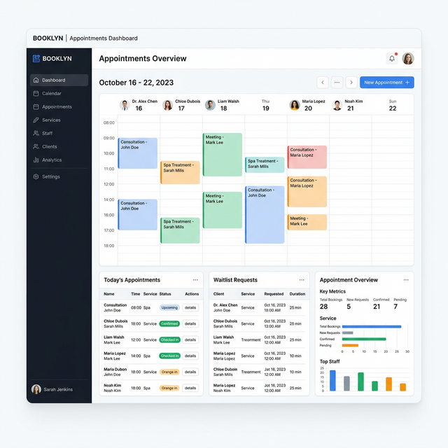 Explyra Booking System Interface