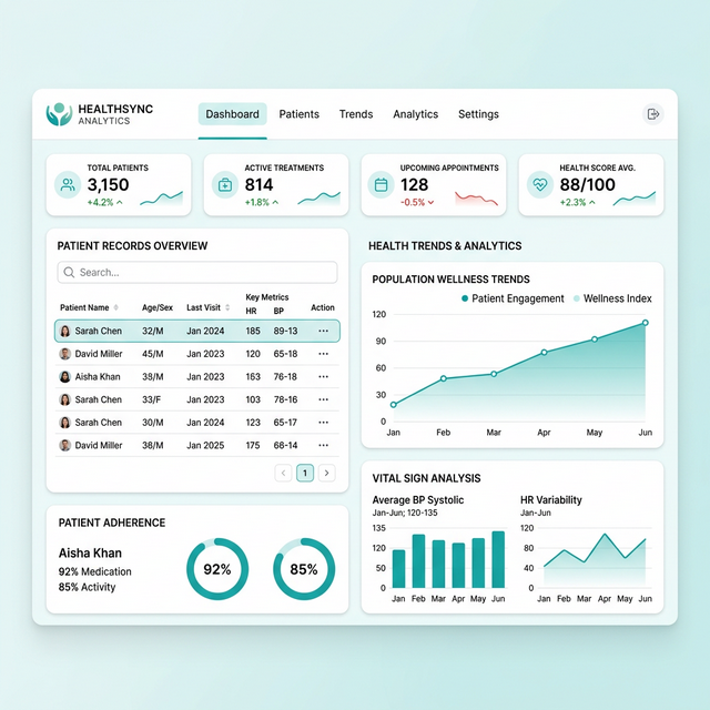 Explyra Health Manager Interface