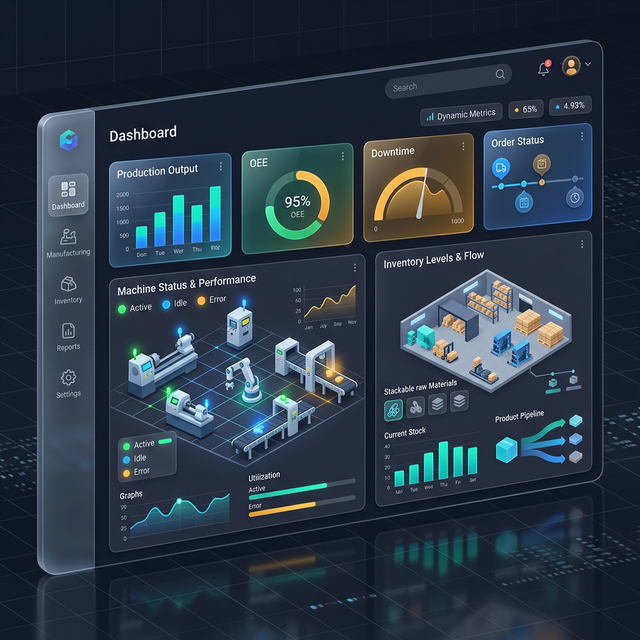 Explyra Manufacturing ERP Interface